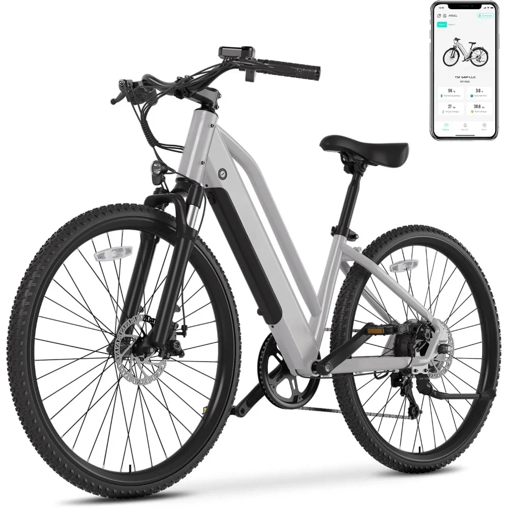 

Vélo électrique avec écran LCD et fourche à suspension