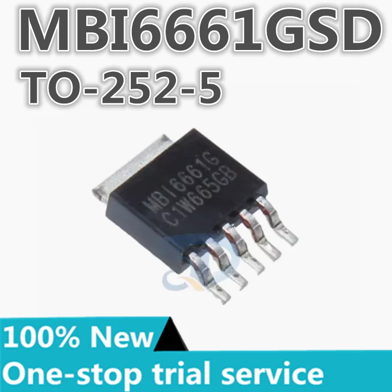 

5-100pcs %New MBI6662GD-A SOP-10 2A/60V MBI6661G MBI6661GSD TO-252-5 common anode step-down LED constant current driver chip