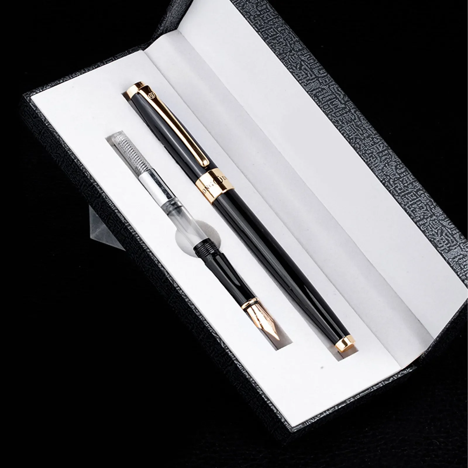 

Hongdian 515 Fountain Pen 0.38mm 0.5mm nib Student Calligraphy for writing Art Office Business Signature Pen gift Pen with box