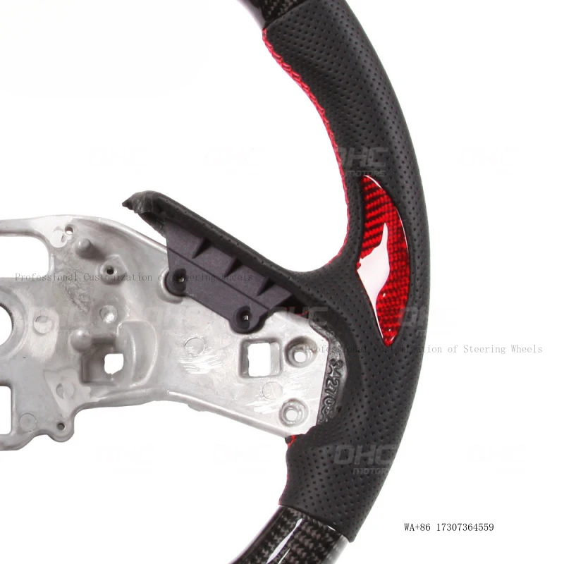 Carbon fiber LED steering wheel suitable for Chevrolet Corvette C8 convertible 16~19 Devil's Horn