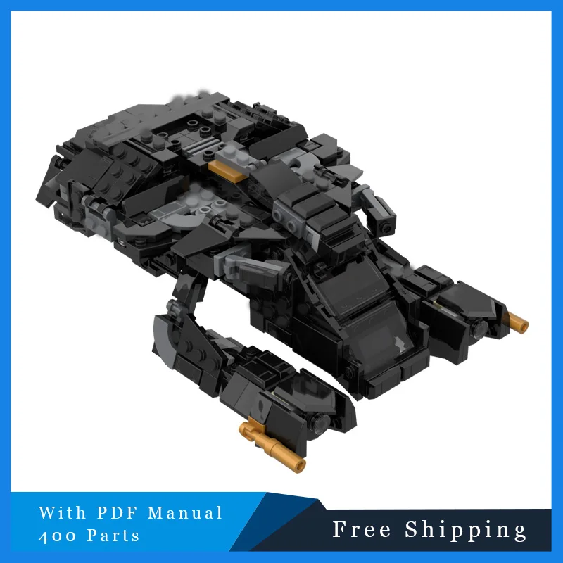 

400 шт. MOC, креативный знаменитый фильм, черная битва, космический корабль, модульный строительный блок, модель DIY, сборная игрушка для взрослых, праздничные подарки