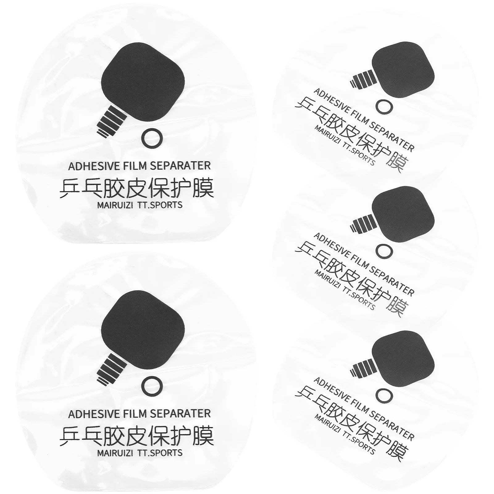 

6Pcs Protective Film for Racket Table Tennis Adhesive Paddle Cover Heavy Duty Transparent Film for Extended Racket Life Ideal