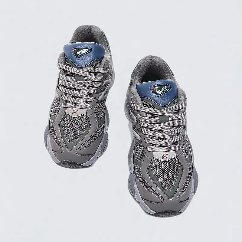

New black 9060 women's shoes men's shoes 2025 new dad running sports shoes