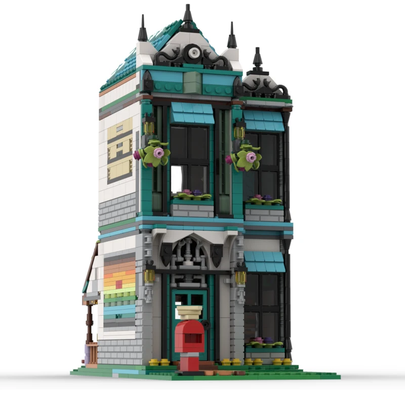 1530 PCS City Engineering Classic Townhouse MOC Customize Modular Building Block Popular Brick Model DIY Boys Holiday Toy Gifts