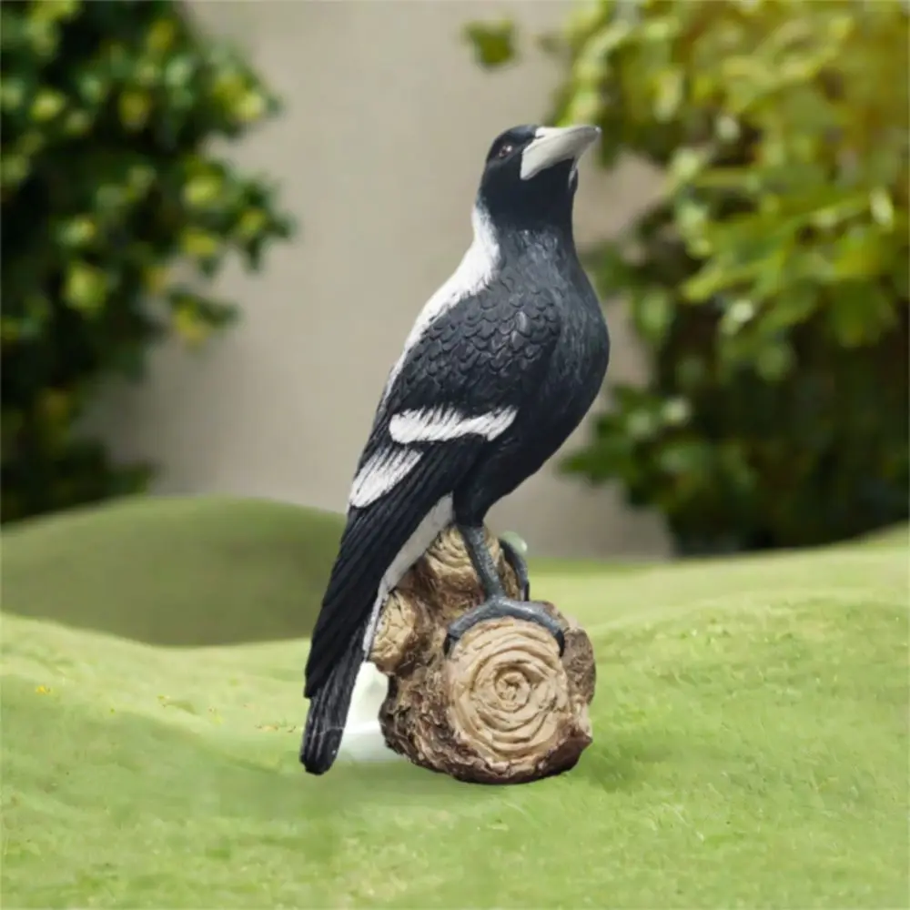 

Resin Simulation Magpie Ornament Cute Cartoon Magpie Model Sculpture Creative Waterproof Animal Miniatures Figurine Office