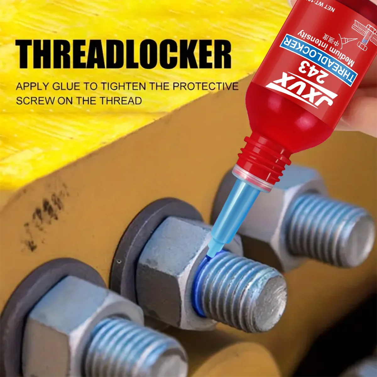 243 10ml, fast drying strong thread locking adhesive, high temperature anaerobic adhesive, suitable for automotive, machinery, steel frame locking, factory direct sales