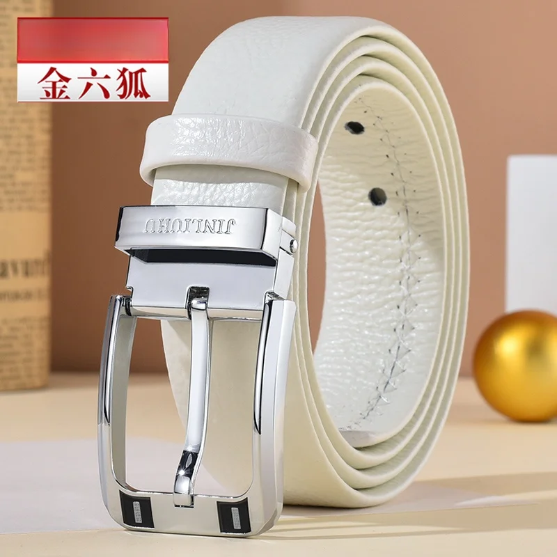 純牛革ベルト-メンズ-おしゃれ-ユース-ウエストベルト-ジーンズバックル-合金製留め金-カジュアルスタイル-シングルサークルベルト