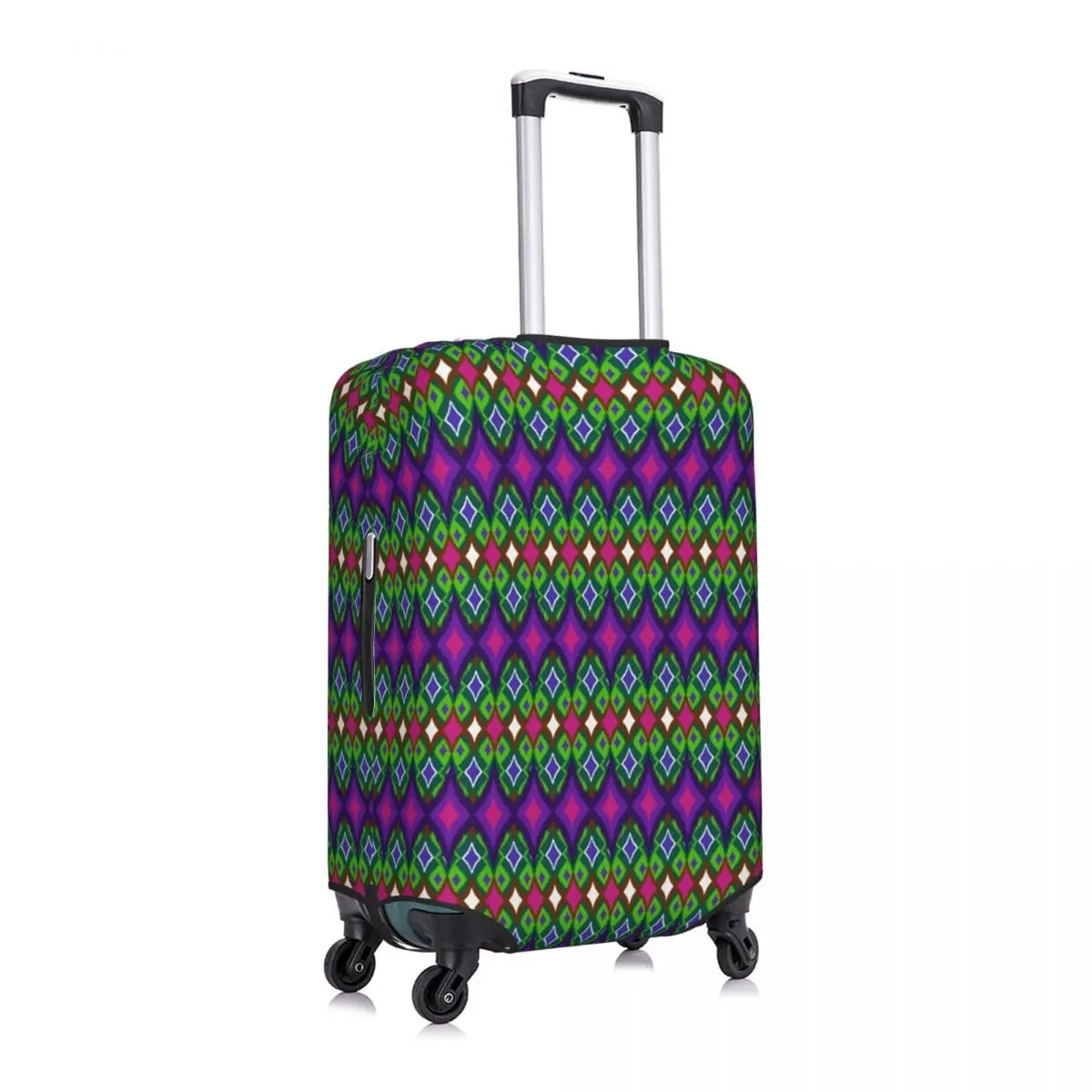 Housse de protection pour bagages, motif ethnique Tribal géométrique Ikat personnalisé, housse de protection pour valise amusante, costume pour 18-32 pouces