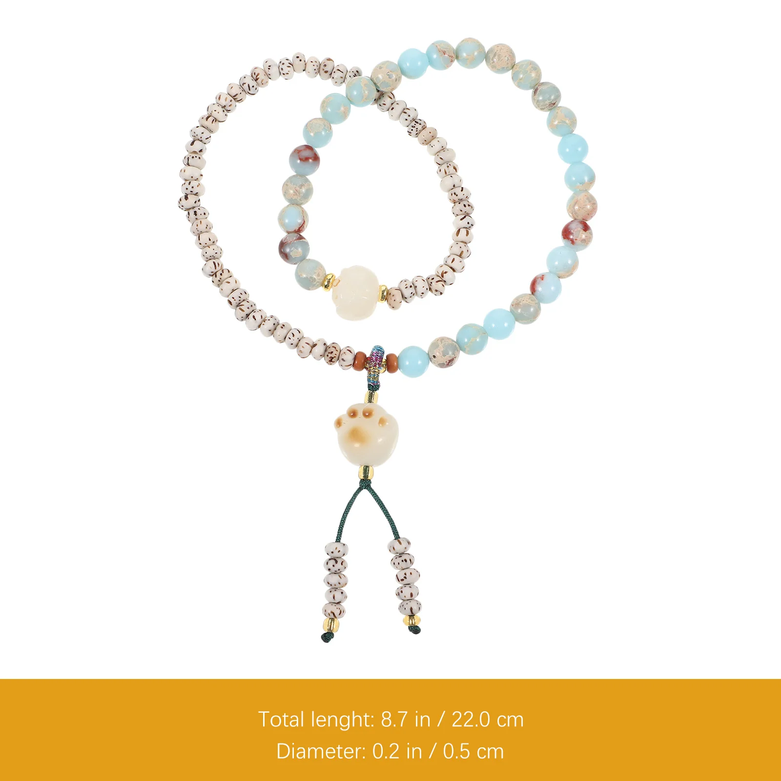

Star and Moon Bodhi Bracelet Bracelets Aesthetic for Woman Chinese Beaded Women Link