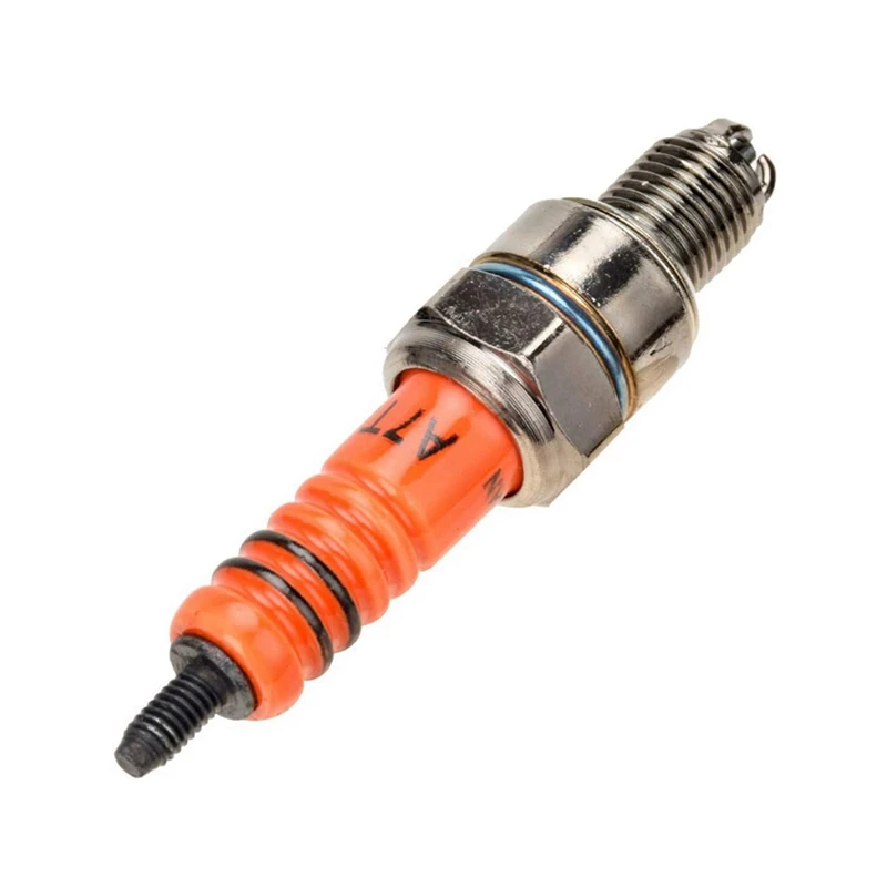 2X Motorcycle Spark Plug A7TJC Modification GY6 50Cc 70Cc 90Cc 110Cc ATV Dirtbike 50 125 150Cc 3 Electrode Spark Plug