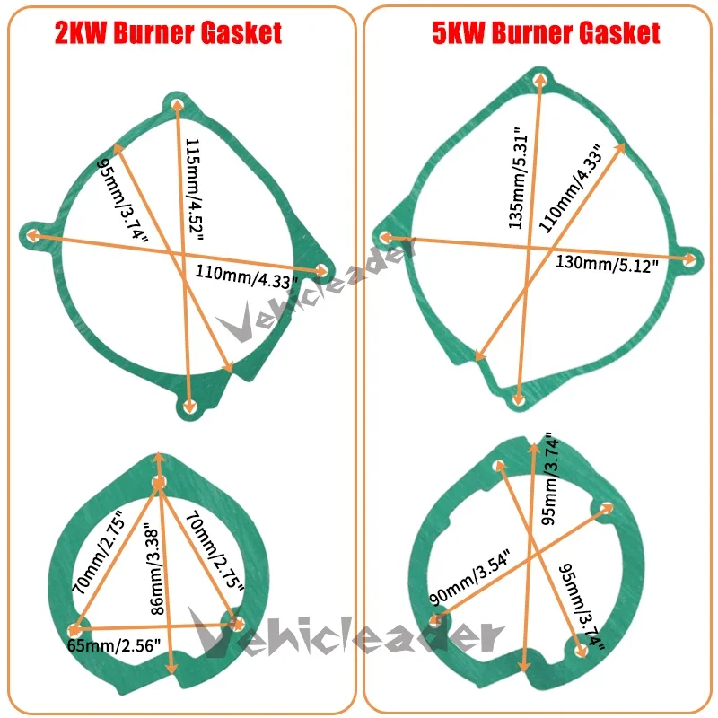 Air Diesel Heater Blower Fan Motor & Burner Gasket set For heater Airtronic Car Truck For Webasto Eberspacher Air Top 2KW 5KW