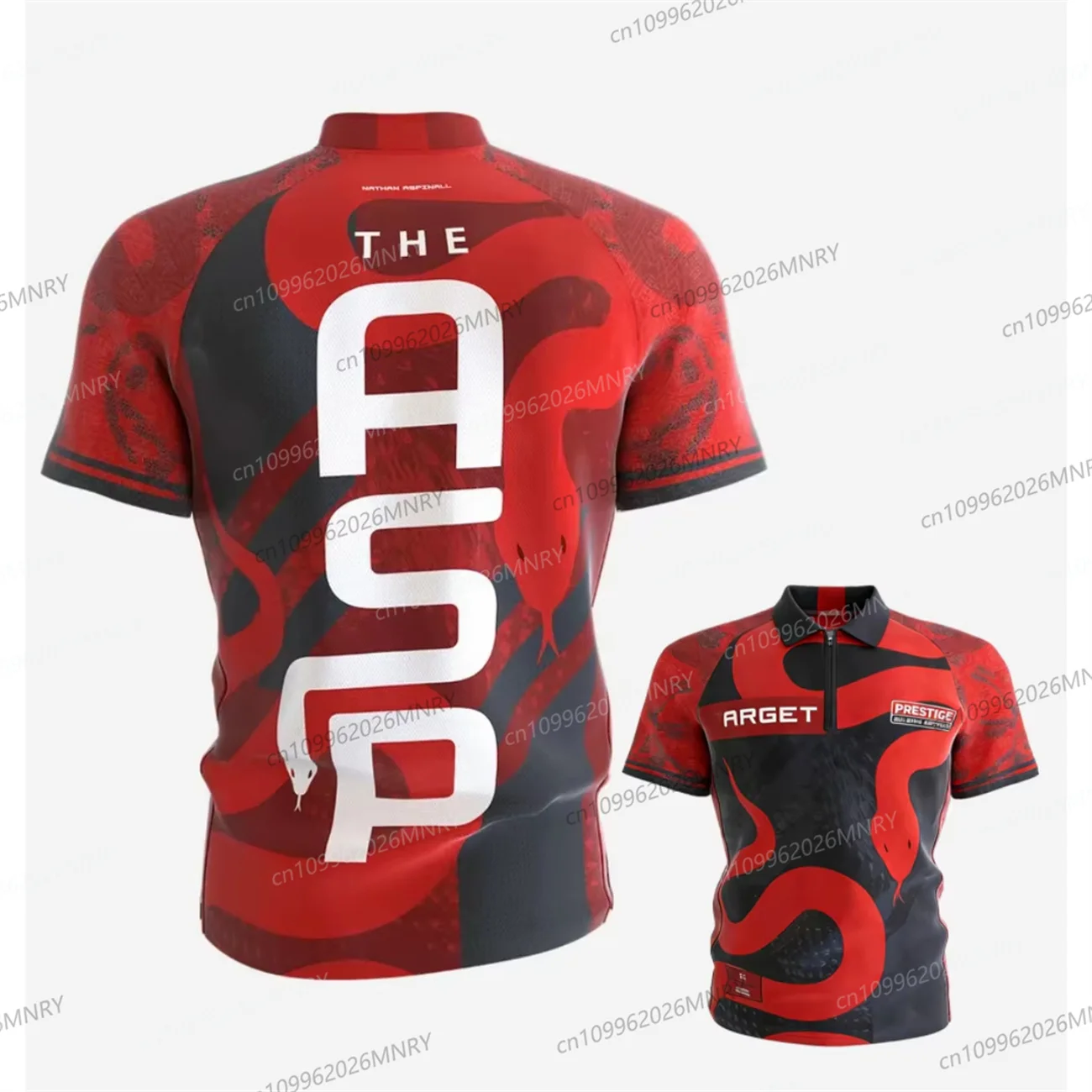 Nathan Aspinall Playing Shirt Dart competition uniform Dart Zipper Polo Shirt Sports Dry Quickly Men's T-Shirt Kid Clothing Top