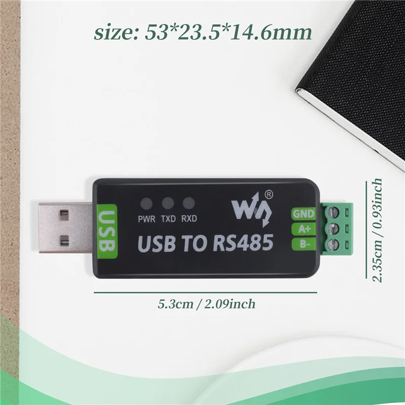 A32Z-Waveshare USB إلى RS485 محول مسلسل RS485 وحدة الاتصالات 300-921600Bps المدمج في دائرة حماية ESD