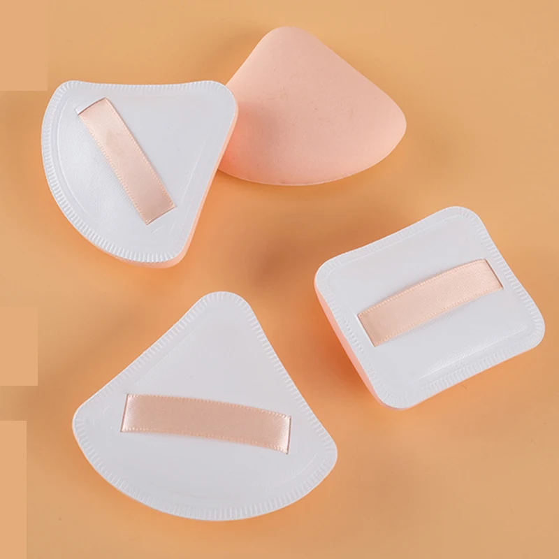 5 stuks ronde vierkante driehoekige vorm make-up spons bladerdeeg droog nat tweeërlei gebruik zacht suikerspin luchtkussen foundation poederdons