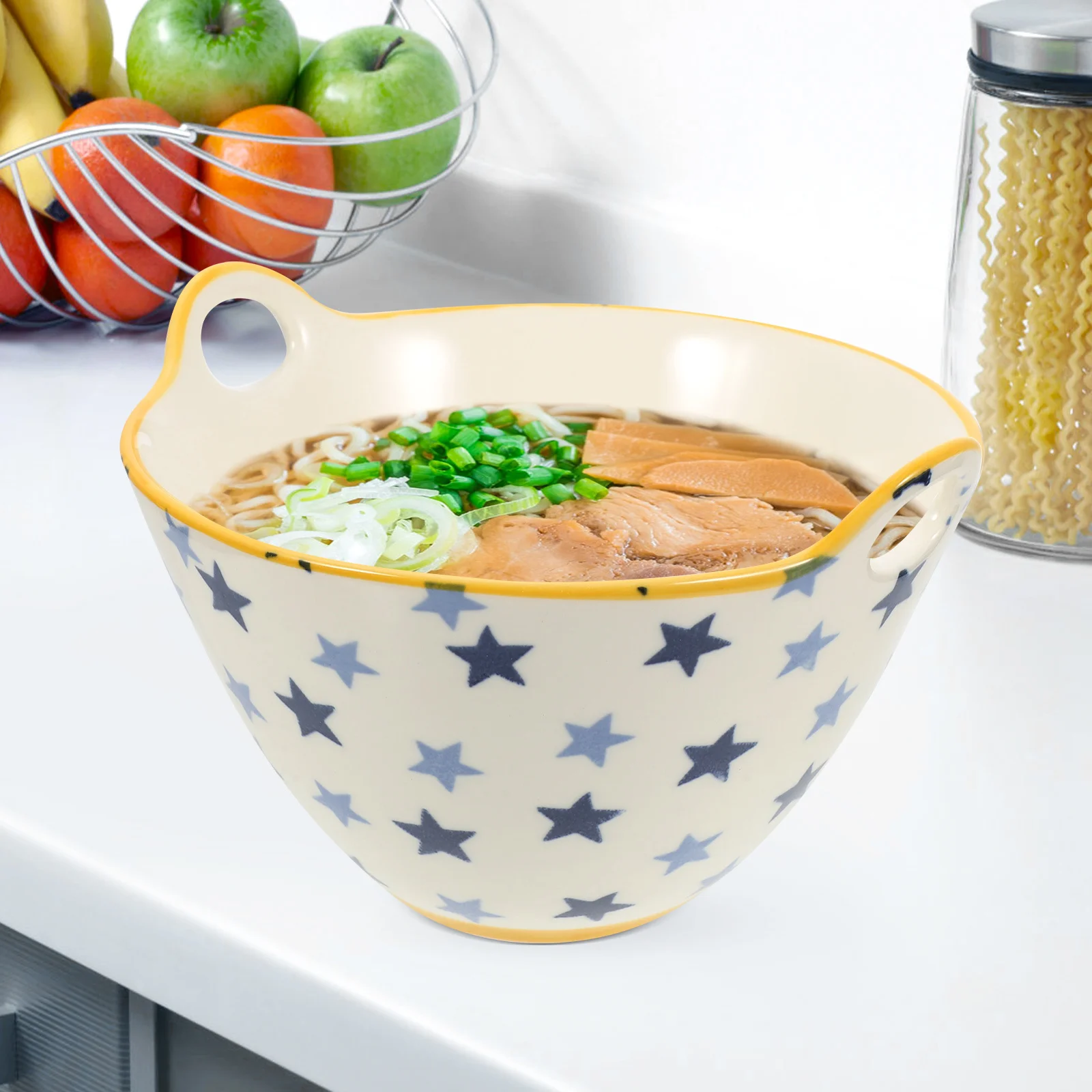 

Asian Large Ramen Noodle Bowl Salad Serving Bowl Microwave Safe Dishwasher Oven Refrigerator Stackable Noodle Ramen Deep Easy