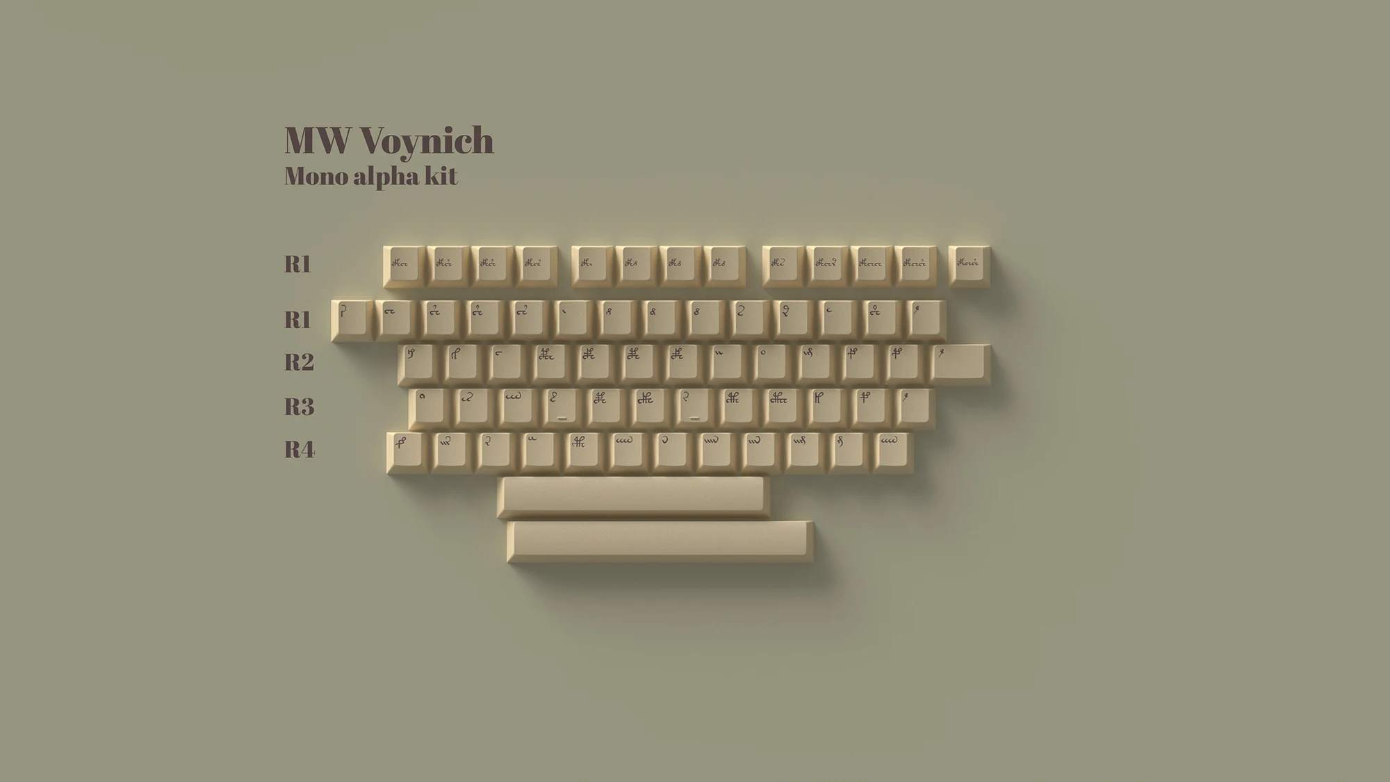 Milkyway MW Voynich PBT Dye Sub Cherry Profile Keycaps Mods Kit Alpha Kit Mechanical Keyboard Keycap image 3