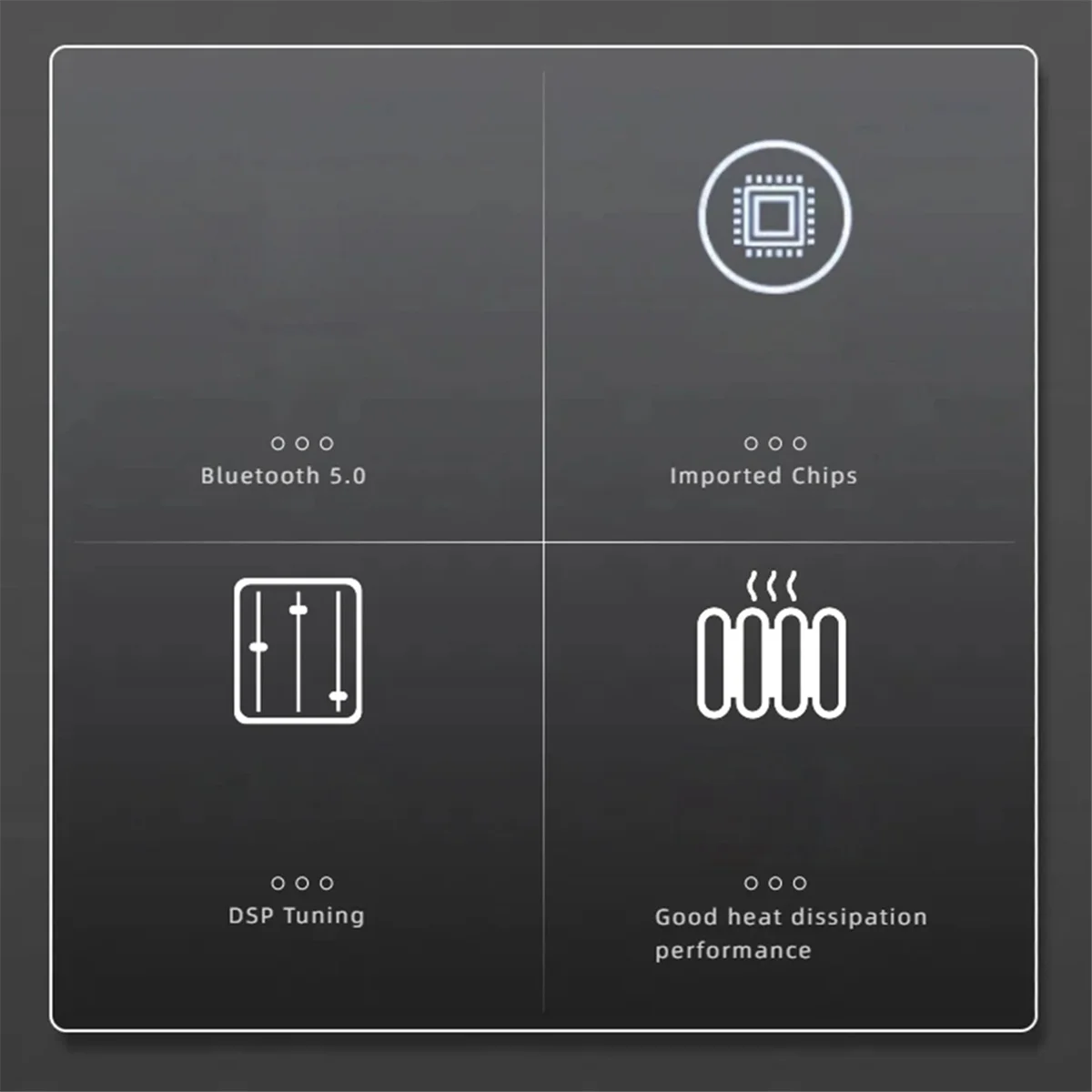 POP-lTPA3116 DSP Bluetooth 5.0 Stereo Power Amplifier 2X50W 3.5mm Input Supports DSP Tuning