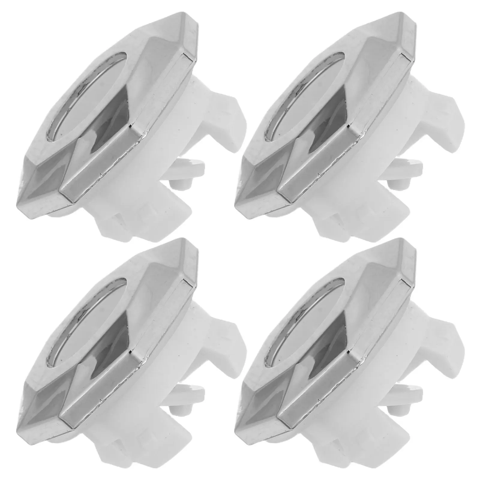 4Pcs Sink Overflow Cover Mesh Trim Cap Bathroom Basin Drain Hole Stylish Easy Install Dust Proof