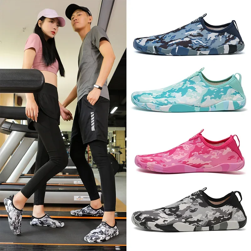 

(35-46)Adult Men Women Camouflage Ultralight Rubber Neoprene Diving Shoes Anti-Skid Beach shoes Sneakers Socks Swimming Fins