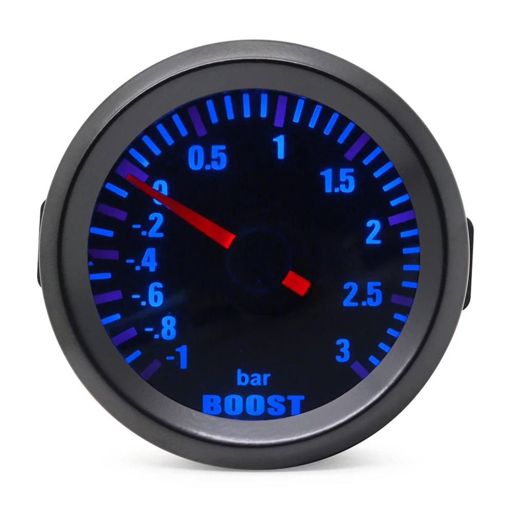 52 mm Boost/Vakuum/Wassertemperatur/Öltemperatur/Ölpresse/Spannung/Drehzahlmesser/Luft-Kraftstoff-Verhältnis/EGT-Messgerät, analoge blaue LED + 52 mm Messgeräte – Detail 7