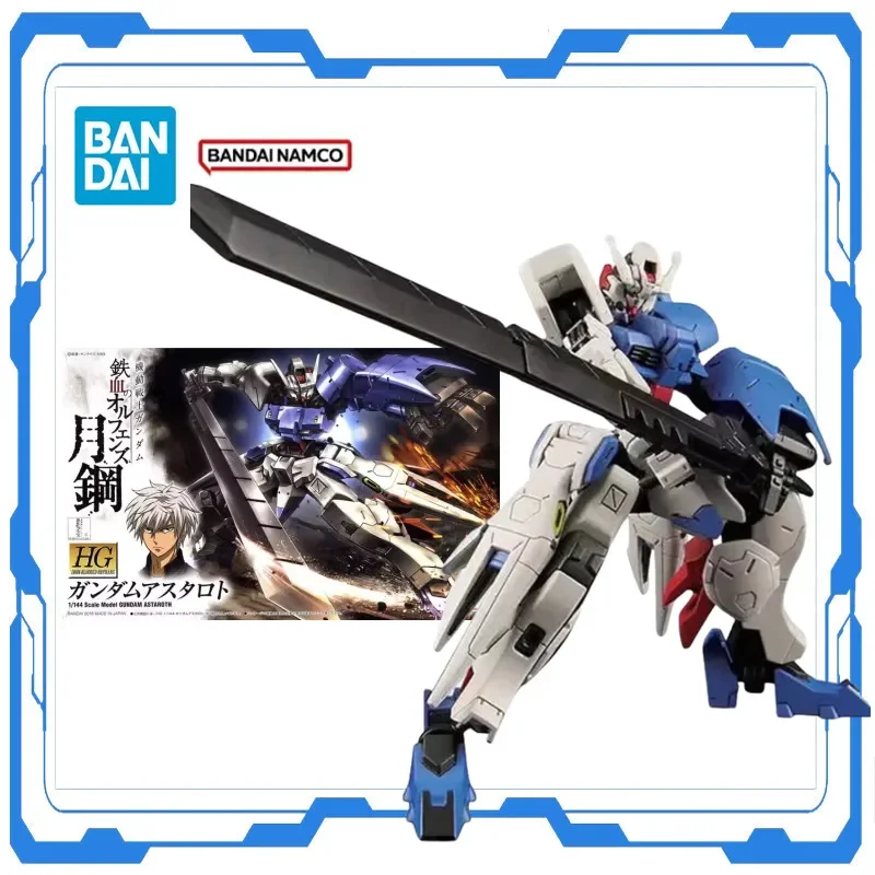 Bandai genuíno gundam anime modelo hg 1/144 gundam ferro-sangustiado ibo 019 astaroth anime figura de ação robô montagem modelo brinquedo