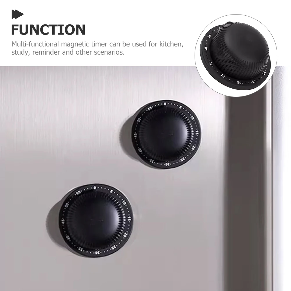

Stainless Steel Kitchen Timer Wear Resistant Magnetic Silent Egg Timer for Cooking Baking Children Time Management