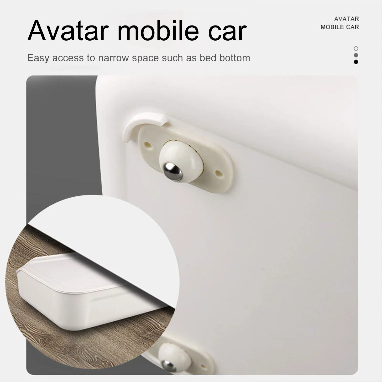 Mute Universal Casters Wheel Wear-Resistant Smooth Mini Wheel Casters for Storage Box Furniture Trash Can