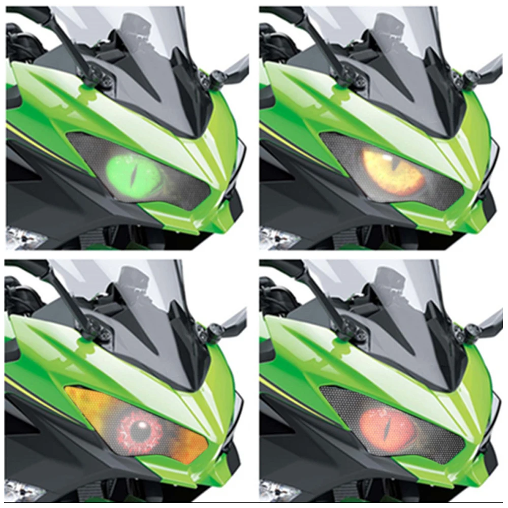Motorcycle Accessories 3D Headlight Sticker for KAWASAKI ZX-6R ZX-25R ZX6R ZX25R 2019-2022 Front Fairing Headlight Sticker