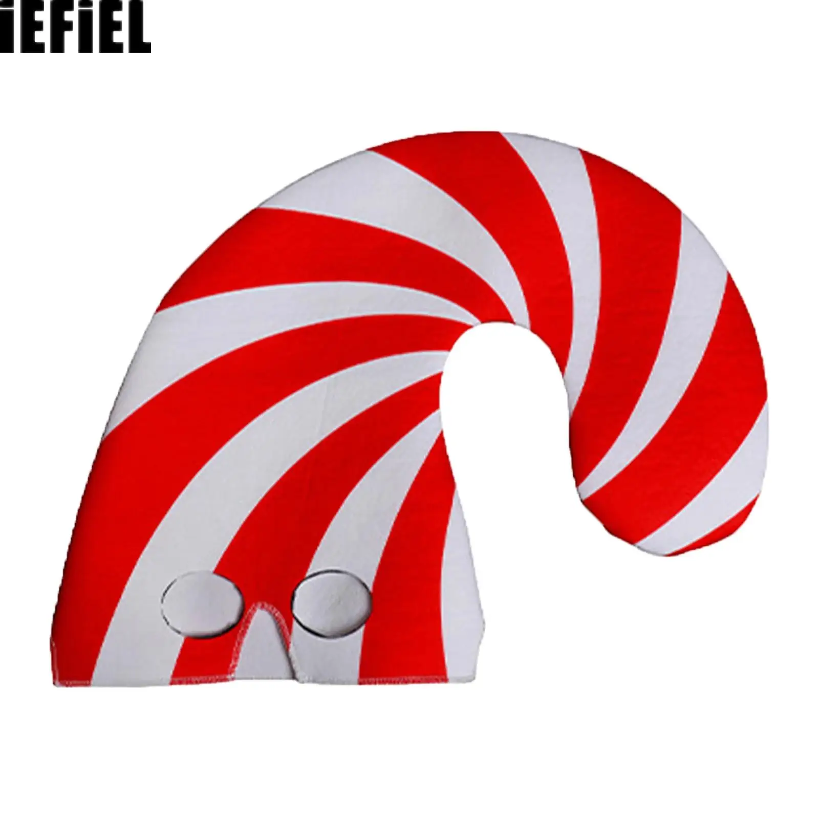 

Candy Cane Striped Hat Funny Christmas Headwear Face Cover Elf Hat for Xmas Parties Stage Performance
