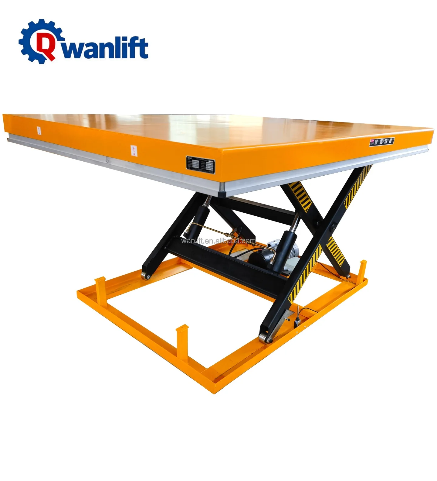 

Safety Fixed Scissor Hydraulic Cargo Lift Rotating Platform 1-8 Ton Loading 1m-10m Lifting For Workshop