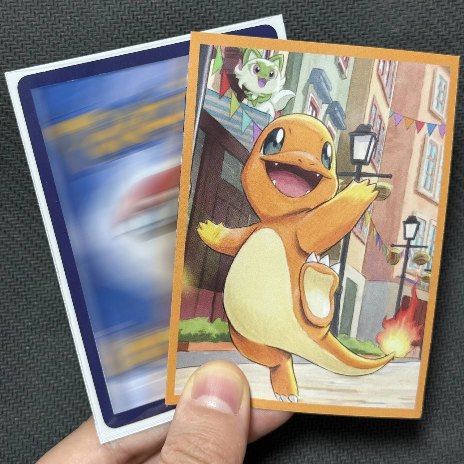 60pcs/Pack PTCG Card Sleeves Pikachu Sleeves Charmander Regular Card Protectors for Standard Size TCG Board Game Card 66x91mm view 3