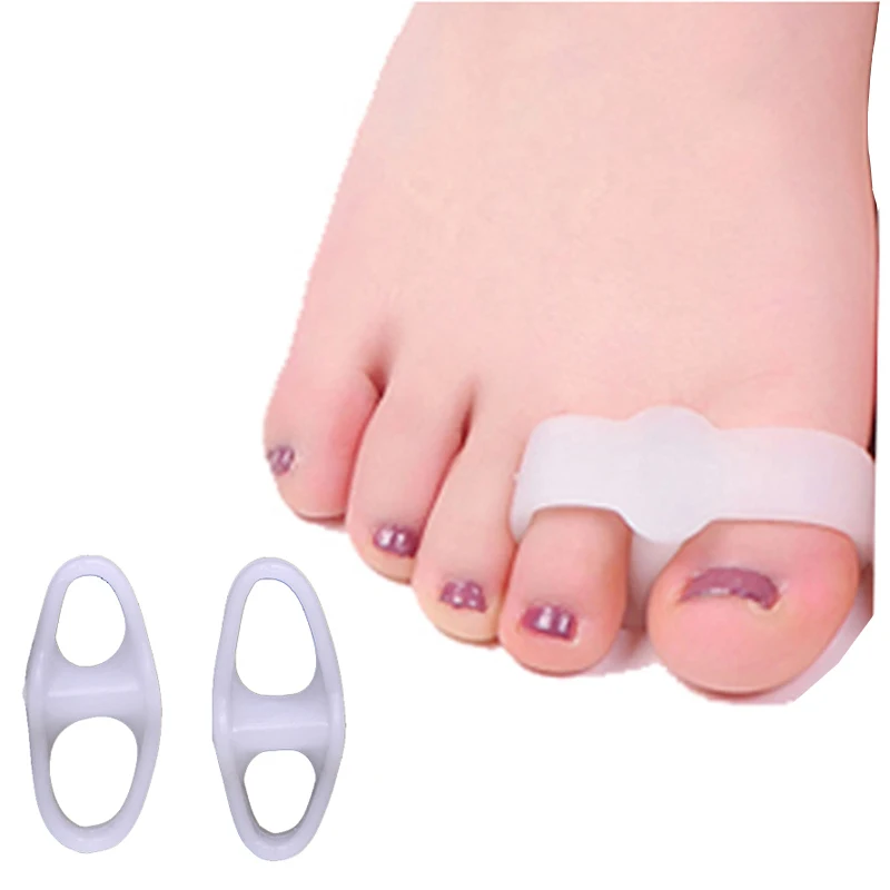 1 زوج الورم مصحح العظام أروح منظم جل فاصل أصابع القدم لتخفيف الآلام مطرقة سيليكون تو مستقيم