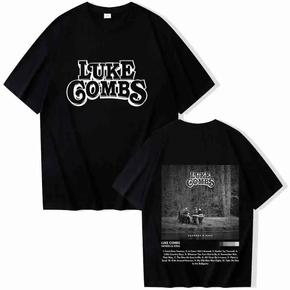 Luke Combs Fathers & Sons T-shirt Man Women Harajuku O-neck Summer Casual Shirt