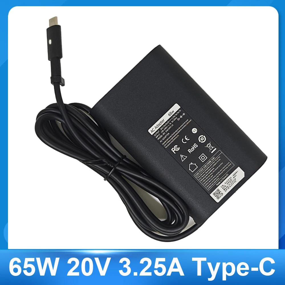 65W USB Type C Laptop Adapter Charger for Dell Latitude 7420 7370 7275 5285 5420 5520 7320 7410 5179 7390 5290 5320 Power Cord