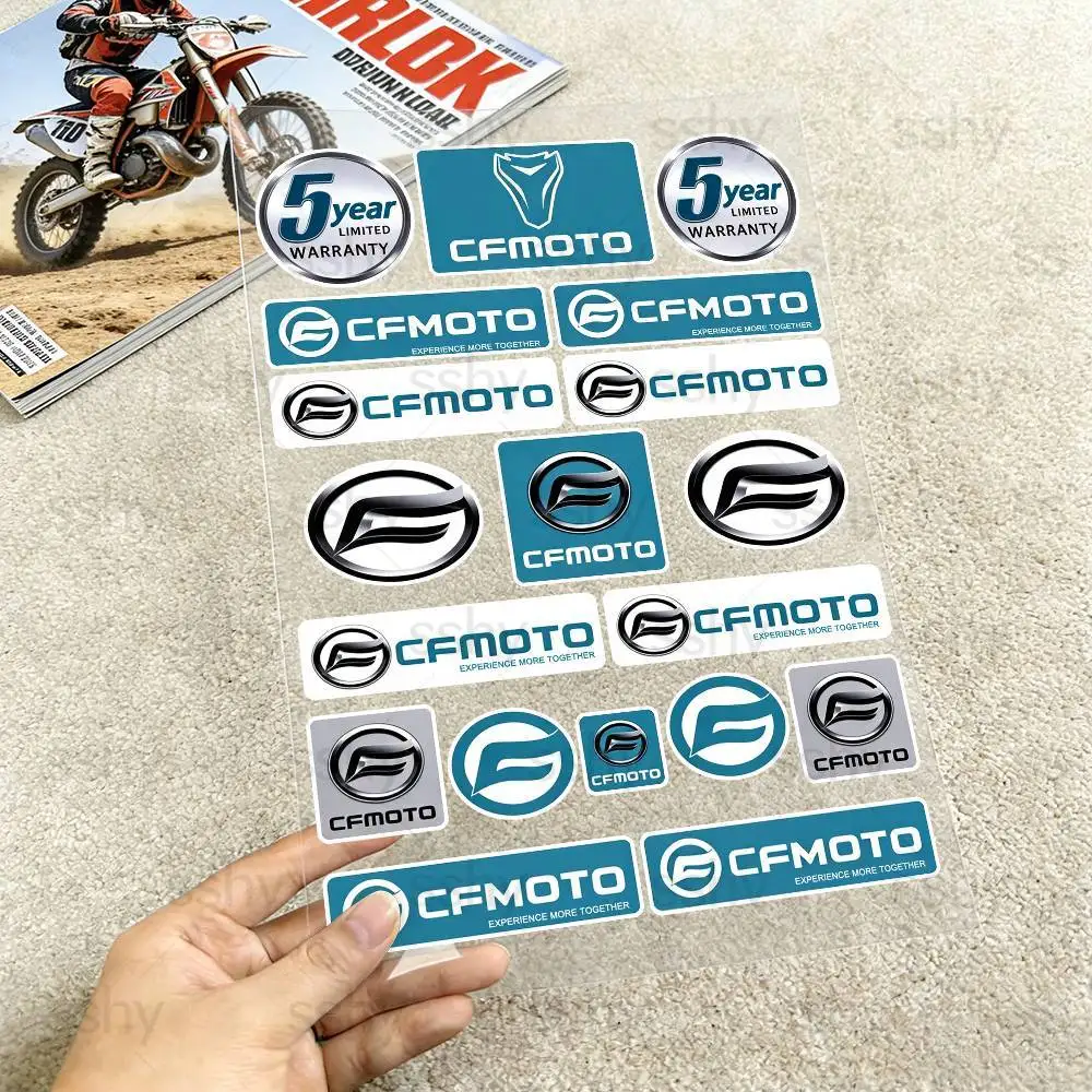 For CFMOTO Reflective motorcycle stickers, 3M safety warning at night in the dark scooter helmets