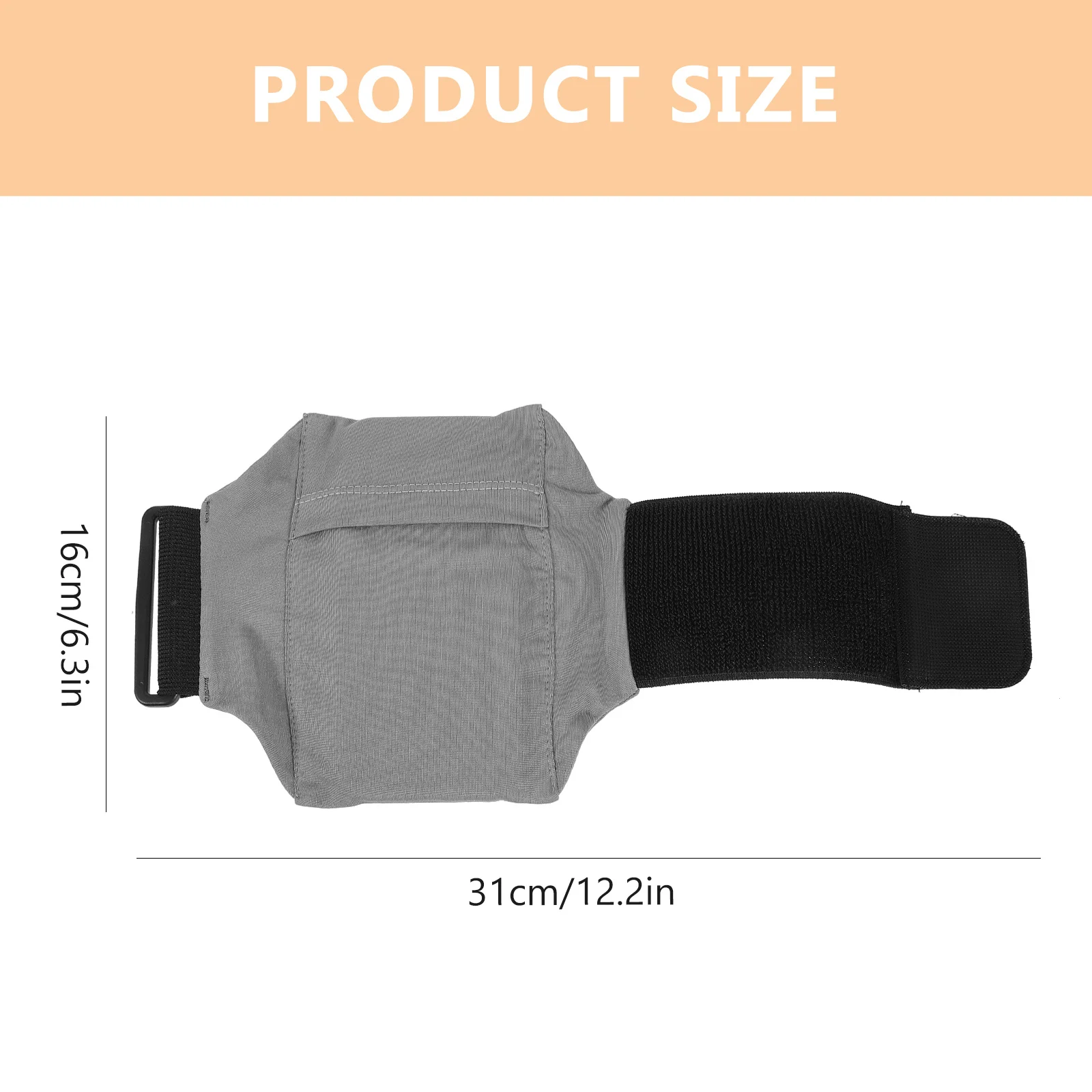 s Phone Leg Bag 5.5 7.5inch Gray Sports Running Use Storage Pouch Adjustable Elastic Leg Strap Calf Bag PHONE HOLDER