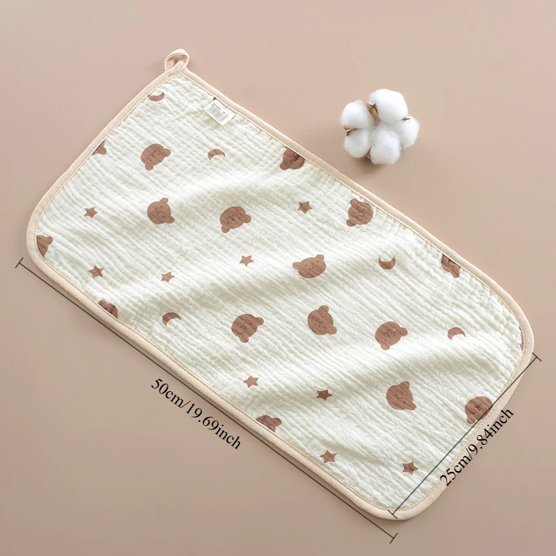 3 قطع مناشف أطفال 100% قطن قماش تجشؤ ناعم ماص للأولاد والبنات حديثي الولادة مقاس 19.5 × 9.5 بوصة #3