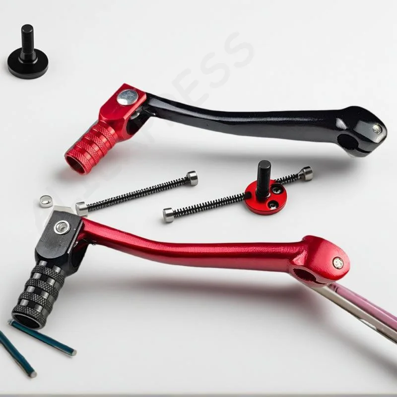 

Один универсальный мотоциклетный складной алюминиевый рычаг переключения передач, 10-11 мм для квадроциклов 50/110/125/150/250cc Dirt Bike Pit Bikes