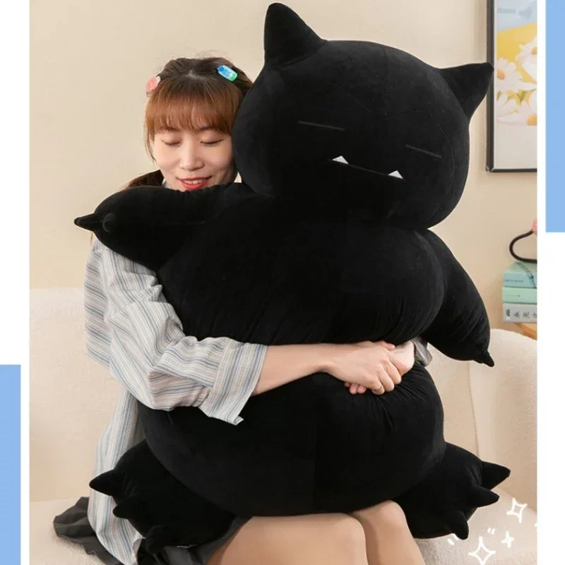 35/45/65cm diablo snorlax pokemon brinquedos de pelúcia boneca preta bonito ornamento pelúcia plushie travesseiro pokémon presente para crianças kawaii