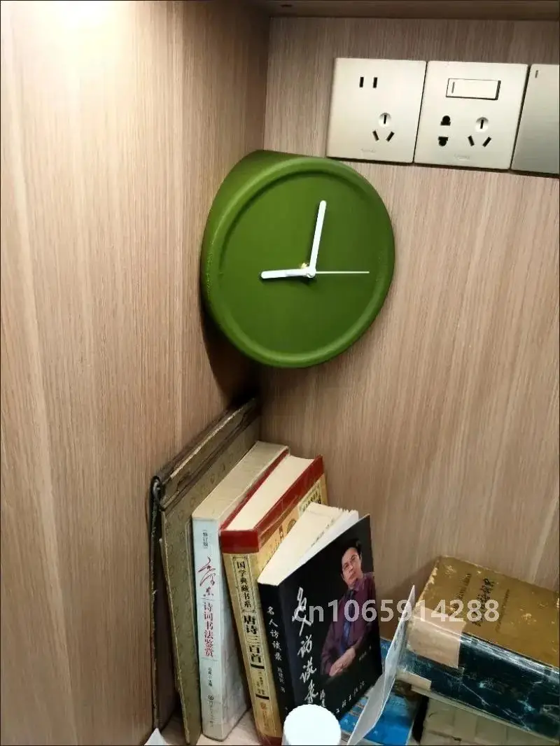 8 Inch Corner Wall Clocks Minimalist Wall Art Clock Bedroom Mechanism Silent Watches Living Room Luxury Desktop Watch Home Decor
