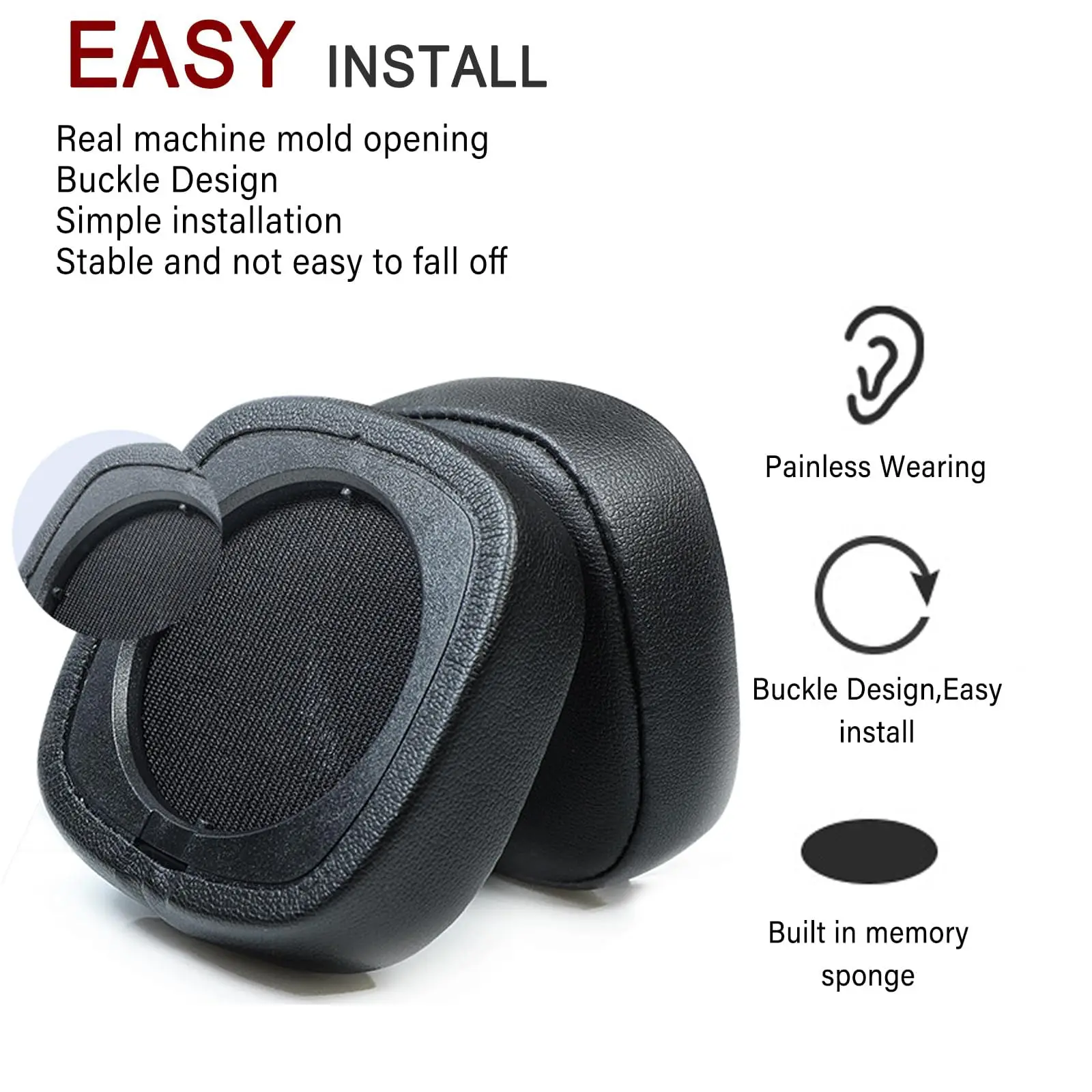 Major IV Ear Pads Cushions Replacement Compatible with Marshall Major 4 Major IV Headphones Ear Cushions Memory Foam Earpads