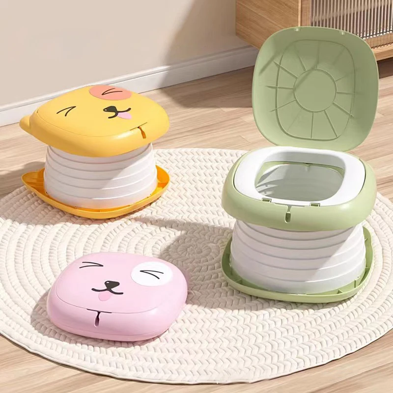 Children's Folding Toilet Baby Travel Toilet Portable Children's Potty Car Sealed Anti-odor Urinal