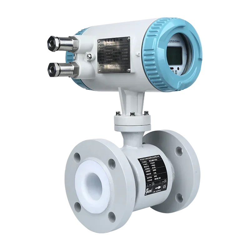 Hot SalesLow Cost 4-20mA Digital Electromagnetic Water Flow Meter Magnetic Flowmeter With LED Display