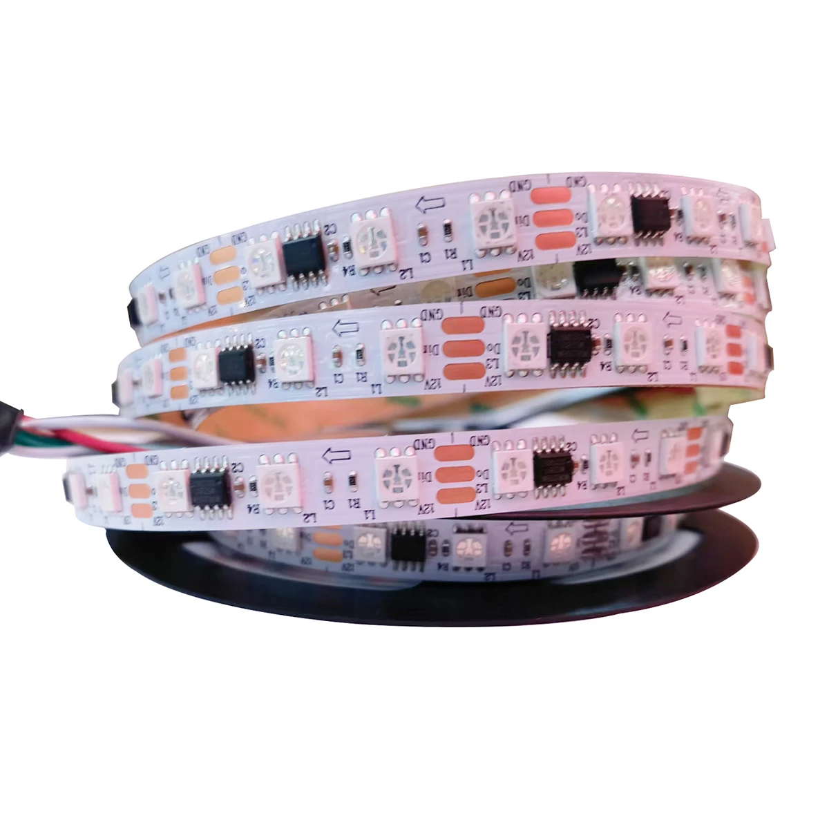 5M WS2811 DC12V 72Leds/M DC24V 84Leds/M Ws2811 Ic Led Strip แอดเดรส Dream สี; IP20/IP67กันน้ำ