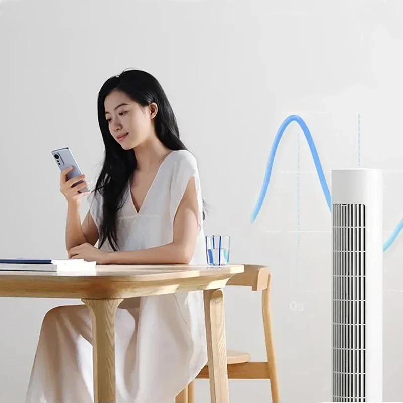 2025 NEW XIAOMI MIJIA Smart DC Inverter Tower Fan 2 Portable Fan Appointment Timing Low Noise APP Control 150° Oscillation Range