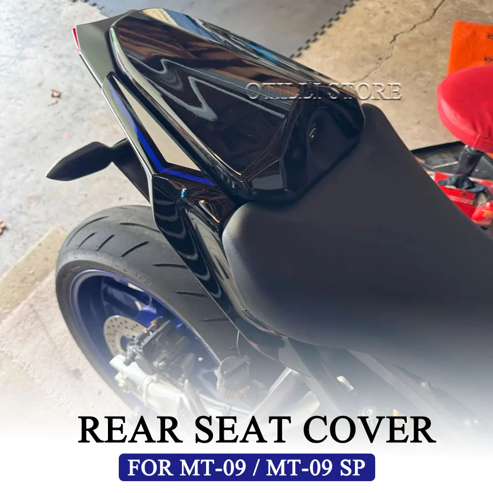 

New 2024 2025 Black Carbon Fiber Rear Passenger Seat Cowl Fairing Cover Motorcycle Accessories For YAMAHA MT 09 SP MT-09 MT09