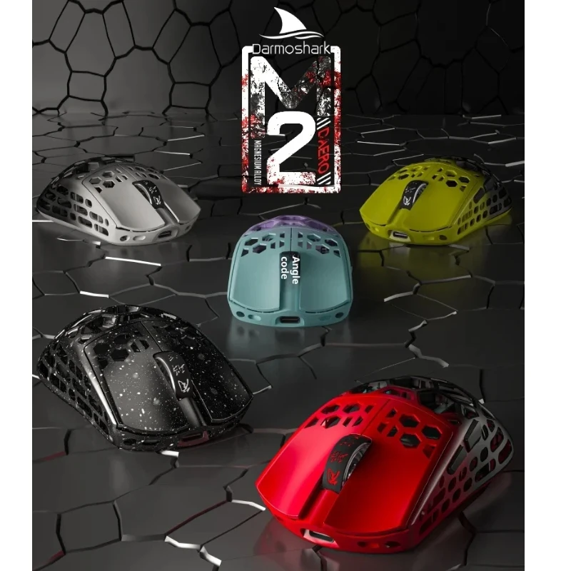 

Darmoshark M2 Magnesium Alloy Three-Mode Wireless Small Mouse Lightweight Bluetooth 2.4g Live Game Office Gifts Competitive