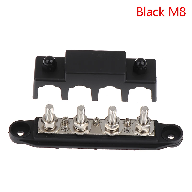 4 Post Power Distribution Block Terminal Screw Bus Bar M8 M10 High Current Wiring Stud Battery Junction Block for RV Ship Car