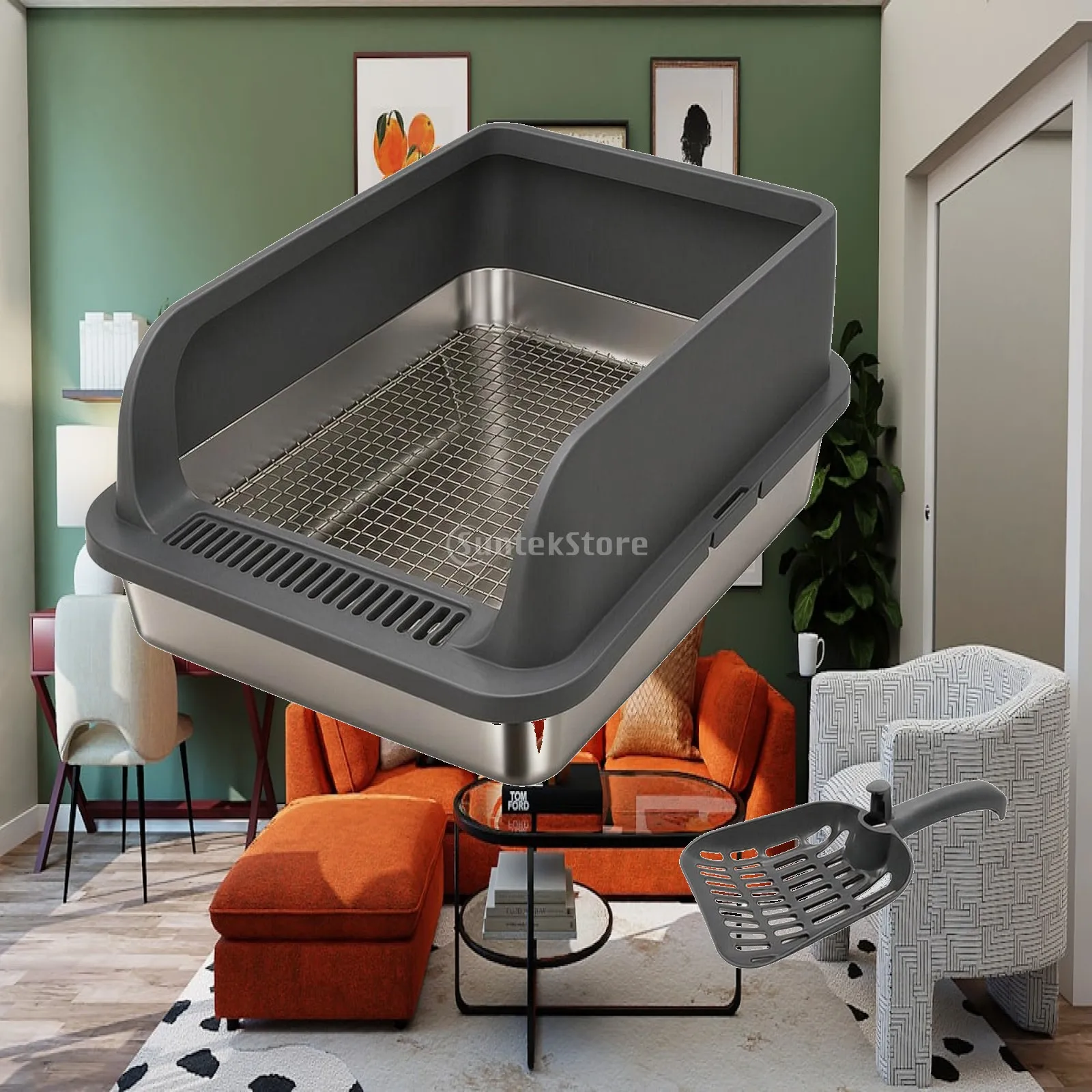 small-pet-toilet-rabbit-litter-box-stainless-steel-removable-grid-for-bunny-cage-potty-training-high-back