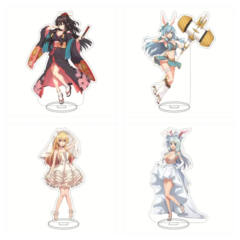 New Anime Ordinary jobs make the world's strongest Figures Nagumo Hajime Shia Haulia Cosplay Acrylic Stand Model Toy Fans Gifts